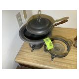 VINTAGE SILVER PLATE STERNO STYLE BUFFET WARMING P