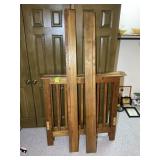 WOODEN TWIN SIZE BED, NO HARDWARE