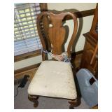 PAIR OF UNIVERSAL FURNITURE STRAIGHT BACK CHAIRS,