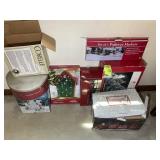 GROUP OF CHRISTMAS DECORATIONS, COUNTDOWN CALENDAR