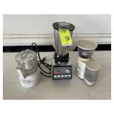 GROUP OF SMALL KITCHEN APPLIANCES, COFFEE GRINDER,