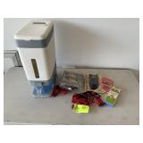 GROUP OF PET RELATED ITEMS, HARNESS, PAW-TECTORS,