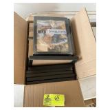 BOX OF MISC 8 IN X 10 IN PICTURE FRAMES