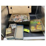 BOX WITH MISC COLLECTABLE CARDS, ALL MAKERS AND SP