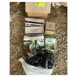 BOX WITH MISC AEROGARDEN RELATED ITEMS, SEED PODS
