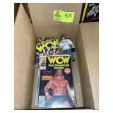 GROUP OF WCW WRESTLING ITEMS, MARVEL COMICS, DVD