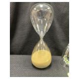 GROUP INCLUDING HOURGLASS, WATCH DISPLAY CASE, GLA