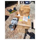 BLOWER FAN AND FLEXIBLE DUCT WORK