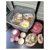 GROUP OF FRANCISCAN DESERT ROSE PATTERN CHINA, APP