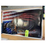 POSTER OF ARMY SOLDIER AND ROMAN SOLDIER CROSSED