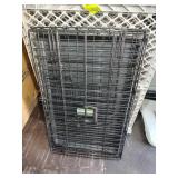 GROUP INCLUDING FOLDING DOG CRATE AND PLASTIC PET