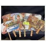GROUP OF VINTAGE WALLACE WAREHOUSES FANS