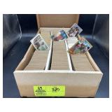BOX OF MISC OPENED COLLECTABLE CARDS, 90 NBA HOOPS