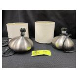 PAIR OF SMALL TABLE LAMPS