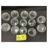 GROUP OF CLEAR GLASS DISHES