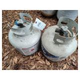 PAIR OF 20 LB PROPANE TANKS