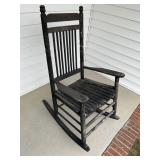 PAIR OF WOODEN ROCKING CHAIRS, NEED REFINISHING