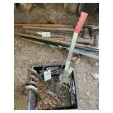GROUP OF CHAIN AND COME ALONG MISSING HOOK