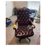 5 STAR BASE WOODEN FRAMED OFFICE CHAIR