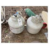 ONE FULL AND ONE EMPTY 20 LB PROPANE TANK