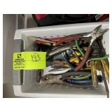 GROUP OF HAND TOOLS, PLYERS, VISE GRIPS, ETC