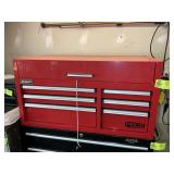 HOMAK 6 DRAWER WITH OPENING TOP TOOL BOX, RED, 41