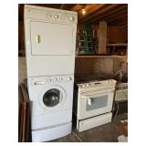 GROUP OF APPLIANCES INCLUDING, GE OVEN, STACKABLE