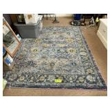 BLUE COLORED AREA RUG, 62 IN X 87 IN