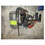 GROUP OF C CLAMPS AND SPRING CLAMPS