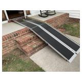 ALUMINUM FOLDING WHEELCHAIR RAMP, INSIDE RAMP DIM