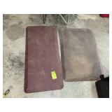 TWO CUSHIONED FLOOR MATS, APPROX 20 IN X 42 IN