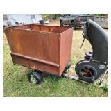 PULL BEHIND YARD VACUUM WITH METAL BIN, BRIGGS AND