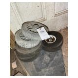 GROUP OF HAND TRUCK TIRES