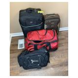 GROUP OF MISC LUGGAGE, ROLLING DUFFEL, ETC