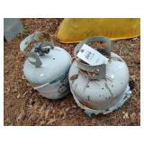 PAIR OF 20 LB PROPANE TANKS