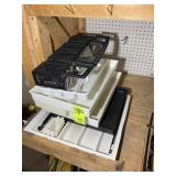 GROUP OF PLASTIC ORGANIZER TRAYS