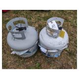 PAIR OF 20 LB PROPANE TANKS, EMPTY