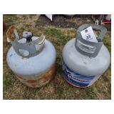 PAIR OF 20 LB PROPANE TANKS, EMPTY