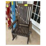 WOODEN ROCKING CHAIR
