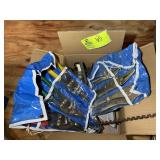 GROUP OF TOOLS INCLUDING VISE GRIPS, SNIPS, CHALK