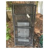 PAIR OF METAL GRATES 28 IN X 60 IN AND METAL DOORS