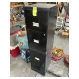 TWO 4 DRAWER METAL FILE CABINETS