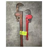 RIDGID 24 IN PIPE WRENCH AND DROP FORGED 18 IN PIP