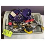 GROUP OF HAND TOOLS, VISE GRIPS, PLYERS, ETC