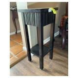 PLANT STAND/SIDE TABLE, 13 IN SQ X 30.5 IN TALL