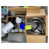GROUP OF ASSORTED COFFEE CUPS, POTS, PANS