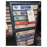 BOLT BINS WITH MISC SPECIALTY BOLTS, 10 TRAYS, MAC