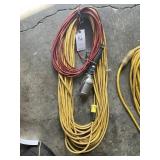 MEDIUM DUTY YELLOW EXTENSION CORD AND TROUBLE LIGH
