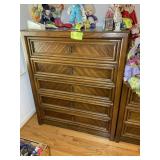 BASSETT 5 DRAWER CHEST, 38 IN X 18 IN X 46 IN, NO