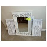 GROUP INCLUDING DECORATIVE MIRROR AND ACCENT PIECE